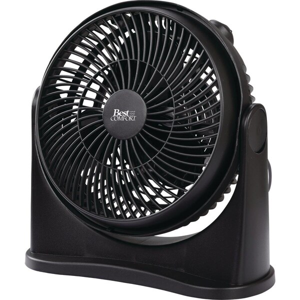 Best Comfort Floor Fan, 8 in Blade Dia, 3-Speed, Black 15655 - main